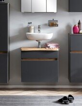 Waschbeckenunterschrank >Villach< (B/H/T: 61x55x40...