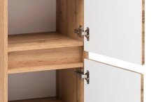 Midischrank >Villach< (B/H/T: 40x130x35 cm) in wotaneiche - 40x130x35 (BxHxT)