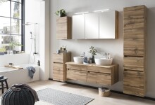 Seitenschrank >Villach< (B/H/T: 40x180x35 cm) in wotaneiche - 40x180x35 (BxHxT)