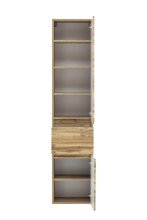 Seitenschrank >Villach< (B/H/T: 40x180x35 cm) in wotaneiche - 40x180x35 (BxHxT)