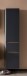 Seitenschrank >Villach< (B/H/T: 40x180x35 cm) in matt grau - 40x180x35 (BxHxT)