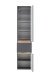 Seitenschrank >Villach< (B/H/T: 40x180x35 cm) in matt grau - 40x180x35 (BxHxT)