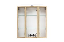 Badezimmerspiegelschrank >Villach< (B/H/T: 60x64x20 cm) in wotaneiche