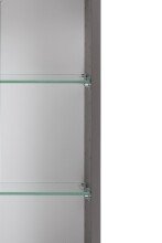 Badezimmerspiegelschrank >Villach< (B/H/T: 60x64x20 cm) in matt grau