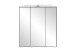 Badezimmerspiegelschrank >Villach< (B/H/T: 60x64x20 cm) in matt grau