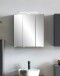 Badezimmerspiegelschrank >Villach< (B/H/T: 60x64x20 cm) in matt grau