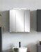 Badezimmerspiegelschrank >Villach< (B/H/T: 60x64x20 cm) in matt grau