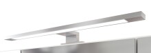 Badezimmerspiegelschrank >Villach< (B/H/T: 100x64x20 cm) in matt grau