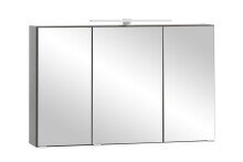Badezimmerspiegelschrank >Villach< (B/H/T: 100x64x20 cm) in matt grau