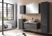 Badezimmerspiegelschrank >Villach< (B/H/T: 100x64x20 cm) in matt grau