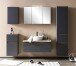 Badezimmerspiegelschrank >Villach< (B/H/T: 100x64x20 cm) in matt grau