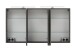 Badezimmerspiegelschrank >Villach< (B/H/T: 120x64x20 cm) in matt grau