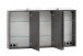 Badezimmerspiegelschrank >Villach< (B/H/T: 120x64x20 cm) in matt grau