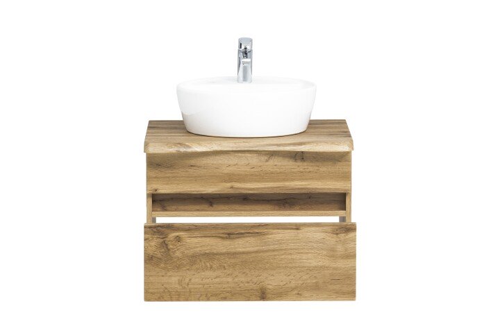 Waschtisch-Set >Villach< (B/H/T: 61x41x47 cm) in wotaneiche - 61x41x47 (BxHxT)