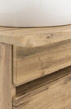 Waschtisch-Set >Villach< (B/H/T: 61x41x47 cm) in wotaneiche - 61x41x47 (BxHxT)