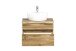Waschtisch-Set >Villach< (B/H/T: 61x41x47 cm) in wotaneiche - 61x41x47 (BxHxT)