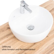 Waschtisch-Set >Villach< (B/H/T: 61x41x47 cm) in matt grau - 61x41x47 (BxHxT)