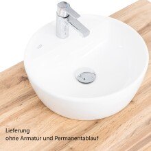 Waschtisch-Set >Villach< (B/H/T: 61x41x47 cm) in matt grau - 61x41x47 (BxHxT)