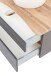 Waschtisch-Set >Villach< (B/H/T: 100x41x47 cm) in matt grau - 100x41x47 (BxHxT)