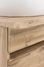 Waschtisch-Set >Villach< (B/H/T: 121x41x47 cm) in wotaneiche - 121x41x47 (BxHxT)