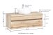 Waschtisch-Set >Villach< (B/H/T: 100x200x47 cm) in matt grau aus MDF