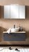 Waschtisch-Set >Villach< (B/H/T: 100x200x47 cm) in matt grau aus MDF