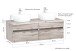 Waschtisch-Set >Villach< (B/H/T: 120x200x47 cm) in wotaneiche aus MDF