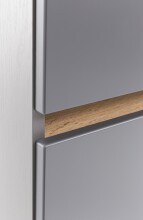 Waschtisch-Set >Villach< (B/H/T: 120x200x47 cm) in matt grau aus MDF