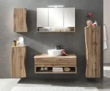 Hängeschrank >Kaprun< (B/H/T: 30x64x20 cm) in wotaneiche - 30x64x20 (BxHxT)