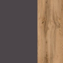 Hängeschrank >Kaprun< (B/H/T: 30x64x20 cm) in graphit aus MDF - 30x64x20 (BxHxT)