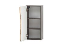 Hängeschrank >Kaprun< (B/H/T: 30x64x20 cm) in graphit aus MDF - 30x64x20 (BxHxT)