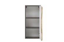Hängeschrank >Kaprun< (B/H/T: 30x64x20 cm) in graphit aus MDF - 30x64x20 (BxHxT)