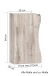 Hängeschrank >Kaprun< (B/H/T: 30x64x20 cm) in graphit aus MDF - 30x64x20 (BxHxT)