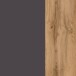 Hängeschrank >Kaprun< (B/H/T: 30x64x20 cm) in graphit aus MDF - 30x64x20 (BxHxT)