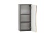 Hängeschrank >Kaprun< (B/H/T: 30x64x20 cm) in graphit aus MDF - 30x64x20 (BxHxT)