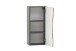 Hängeschrank >Kaprun< (B/H/T: 30x64x20 cm) in graphit aus MDF - 30x64x20 (BxHxT)