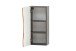 Hängeschrank >Kaprun< (B/H/T: 30x64x20 cm) in graphit aus MDF - 30x64x20 (BxHxT)