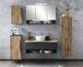 Hängeschrank >Kaprun< (B/H/T: 30x64x20 cm) in graphit aus MDF - 30x64x20 (BxHxT)