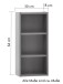 Hängeregal >Kaprun< (B/H/T: 30x64x18 cm) in wotaneiche - 30x64x18cm (BxHxT)