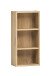 Hängeregal >Kaprun< (B/H/T: 30x64x18 cm) in wotaneiche - 30x64x18cm (BxHxT)