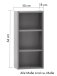 Hängeregal >Kaprun< (B/H/T: 30x64x18 cm) in graphit - 30x64x18cm (BxHxT)