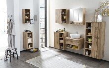 Hängeschrank >Kaprun< (B/H/T: 60x64x20 cm) in wotaneiche - 60x64x20 (BxHxT)