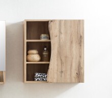 Hängeschrank >Kaprun< (B/H/T: 60x64x20 cm) in wotaneiche - 60x64x20 (BxHxT)