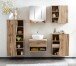 Hängeschrank >Kaprun< (B/H/T: 60x64x20 cm) in wotaneiche - 60x64x20 (BxHxT)