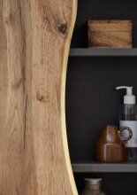 Hängeschrank >Kaprun< (B/H/T: 60x64x20 cm) in graphit aus MDF - 60x64x20 (BxHxT)