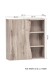 Hängeschrank >Kaprun< (B/H/T: 60x64x20 cm) in graphit aus MDF - 60x64x20 (BxHxT)
