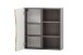 Hängeschrank >Kaprun< (B/H/T: 60x64x20 cm) in graphit aus MDF - 60x64x20 (BxHxT)