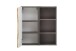 Hängeschrank >Kaprun< (B/H/T: 60x64x20 cm) in graphit aus MDF - 60x64x20 (BxHxT)