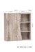 Hängeschrank >Kaprun< (B/H/T: 60x64x20 cm) in graphit aus MDF - 60x64x20 (BxHxT)