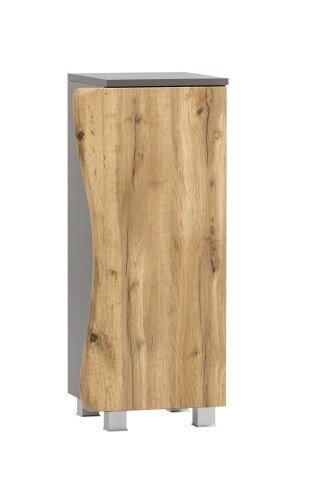 Waschbeckenunterschrank >Kaprun< (B/H/T: 37x79x35 cm) in graphit aus MDF